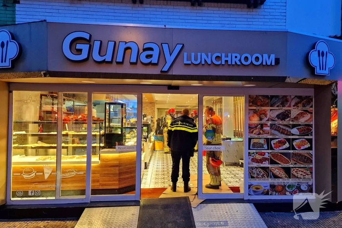 Brand in afvoerpijp van lunchroom