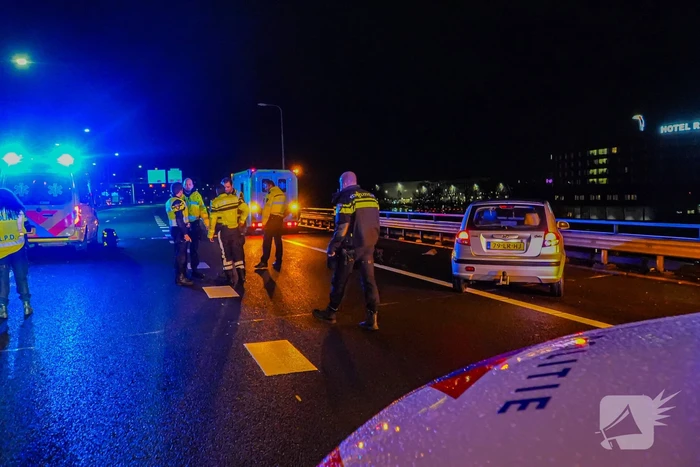 Voetganger aangereden op snelweg