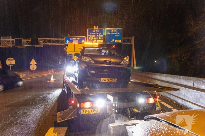 Ongeval met voertuig Rijkswaterstaat tijdens afsluiten