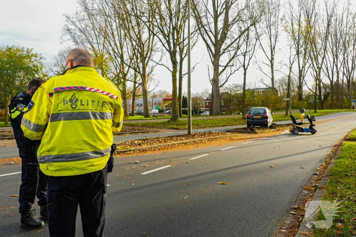 Scootmobiel bestuurder gewond bij ongeval met auto