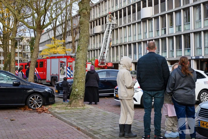 Brandweer ingezet voor brand in flatwoning