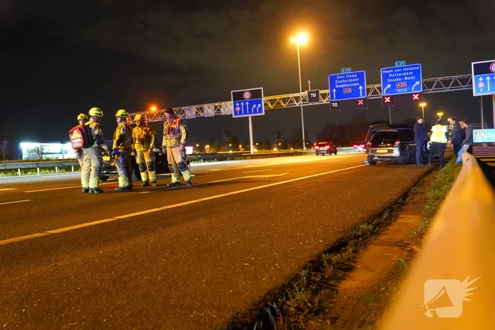 Vier voertuigen betrokken bij kettingbotsing op snelweg