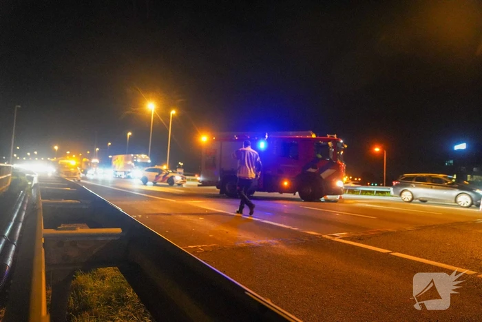 Vier voertuigen betrokken bij kettingbotsing op snelweg