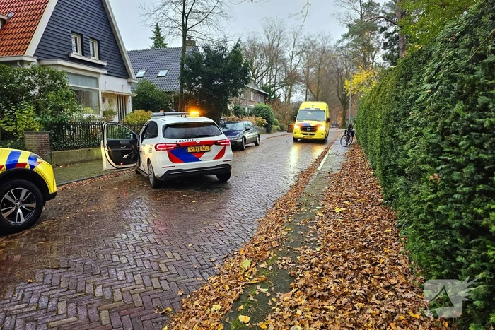 Fietser ten val door overstekende hond