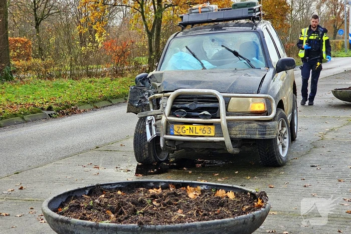 Automobilist knalt tegen boom