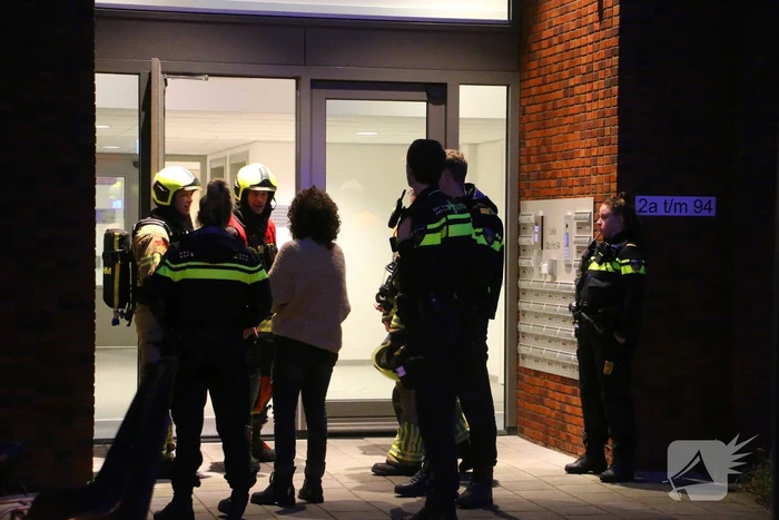 Brand in keuken door brandweer geblust
