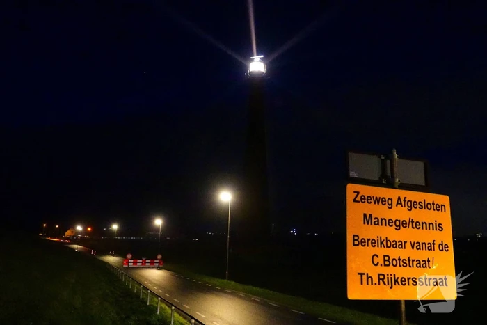 Omgeving vuurtoren Lange Jaap afgezet