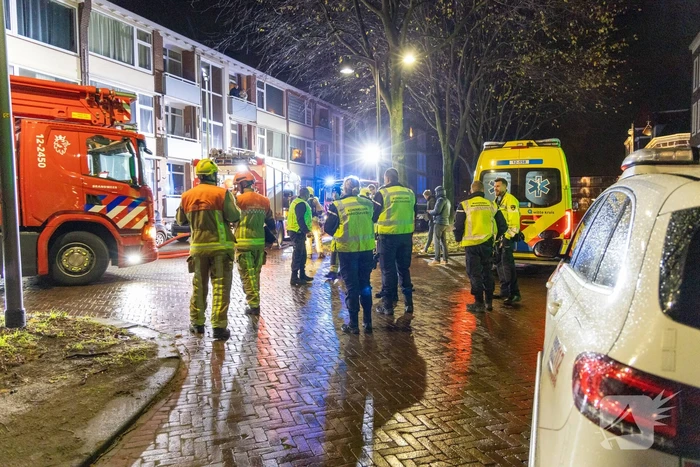 Portiekflat ontruimd wegens brand