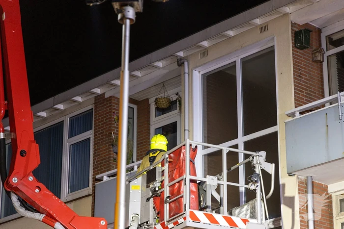 Portiekflat ontruimd wegens brand