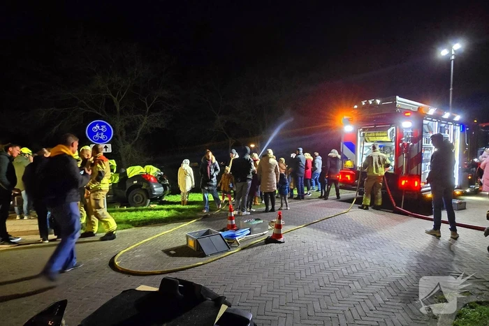Veel bekijks bij brandweer oefening