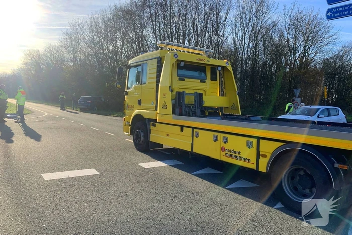 Flinke vertraging door aanrijding