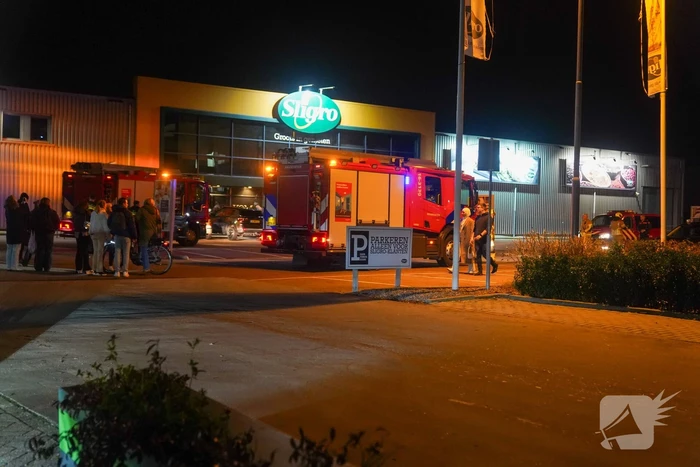 Brandmelding bij groothandel blijkt kortsluiting in verlichting