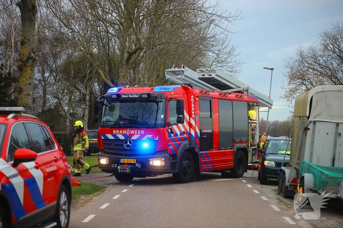 Gasflessen ontploft bij brand op tuindersvereniging