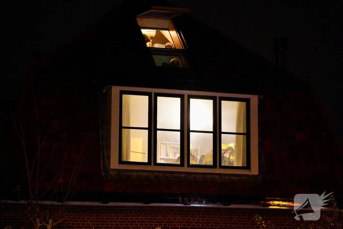 Brandweer druk met brand in woning