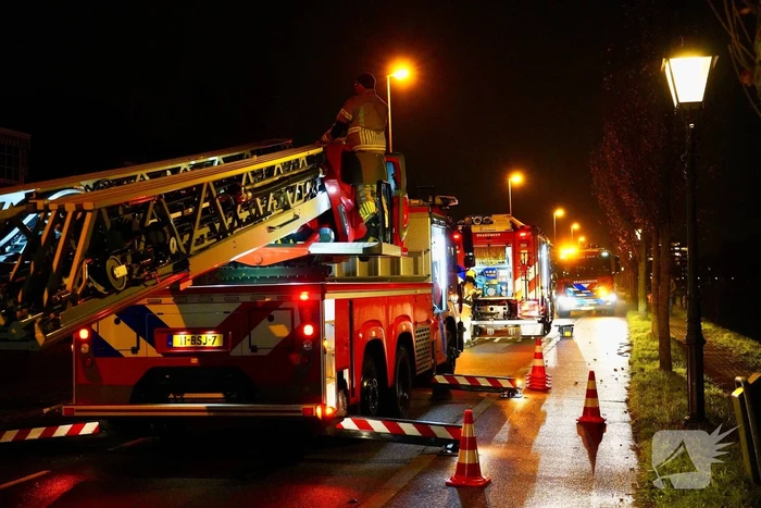 Brandweer druk met brand in woning