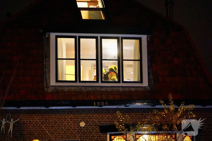 Brandweer druk met brand in woning