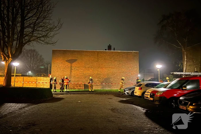 Voorgevel woning verwoest door explosie