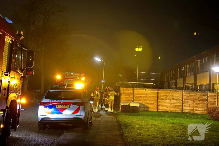 Voorgevel woning verwoest door explosie