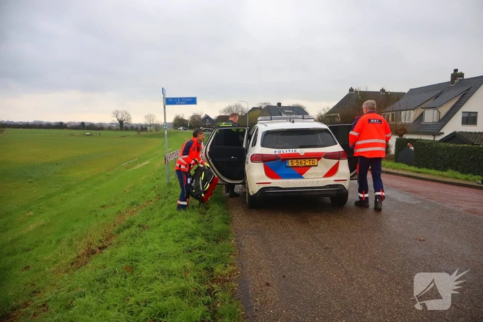 Traumahelikopter geland voor medische incident
