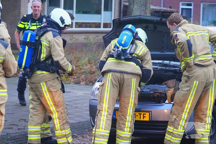 Bestuurster flink geschrokken door autobrand