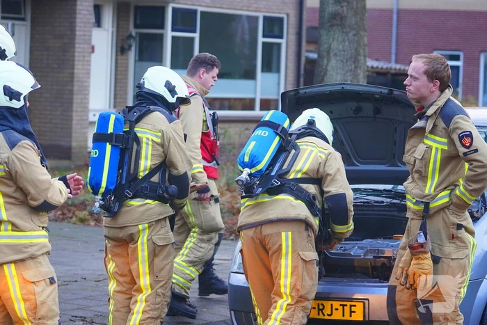 Bestuurster flink geschrokken door autobrand