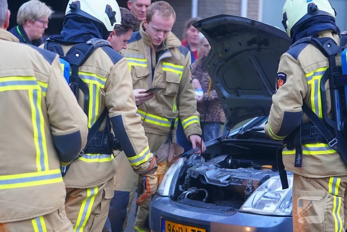 Bestuurster flink geschrokken door autobrand