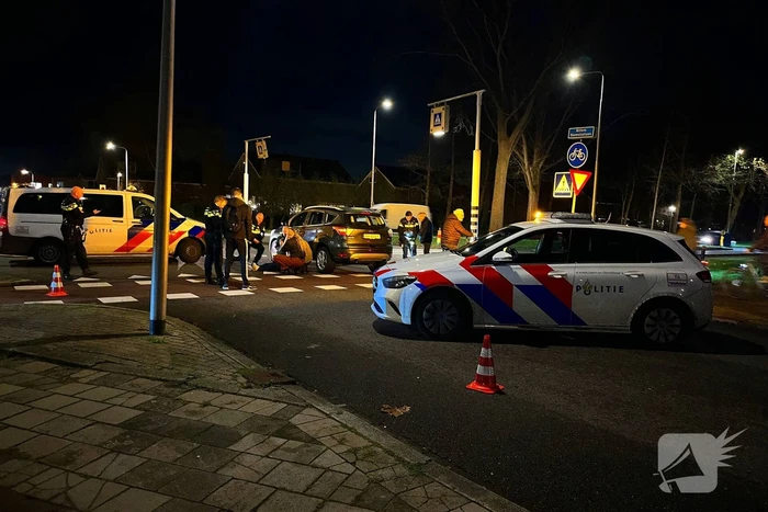Fietser geschept op oversteekplaats