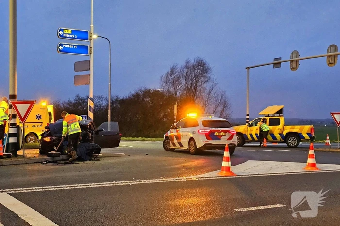 Op- en afritten afgesloten door ongeval