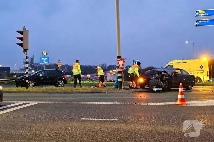 Op- en afritten afgesloten door ongeval