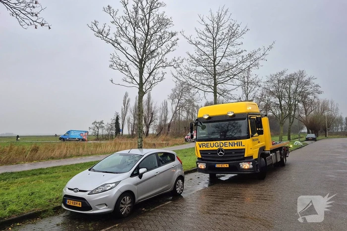 Boodschappenbezorger bijna te water