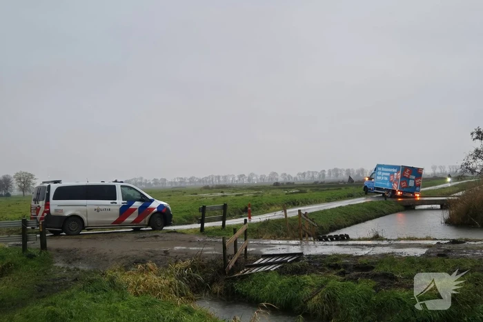 Boodschappenbezorger bijna te water