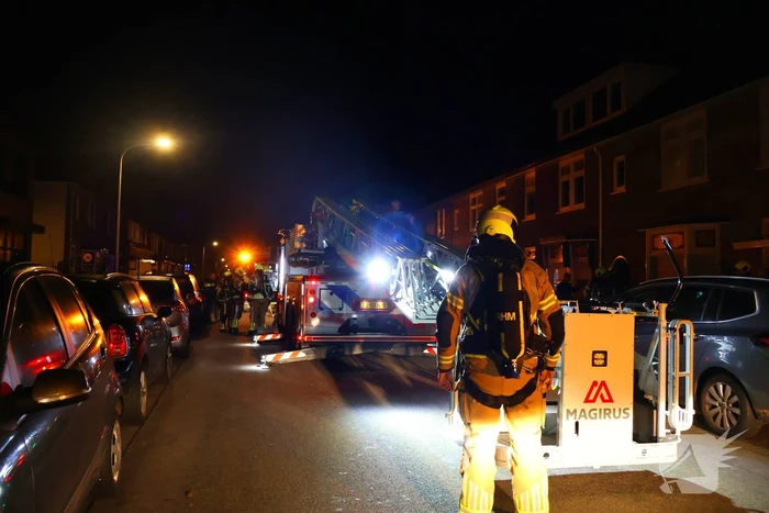 Brandweer druk met schoorsteenbrand