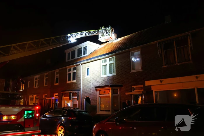 Brandweer druk met schoorsteenbrand
