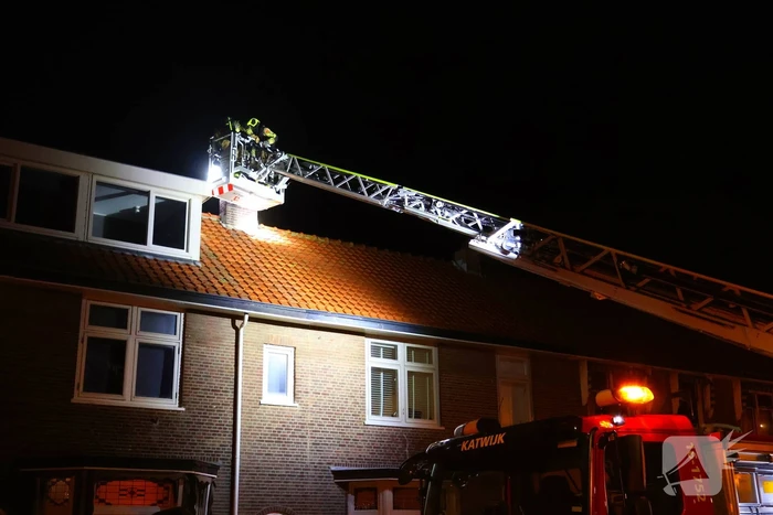 Brandweer druk met schoorsteenbrand
