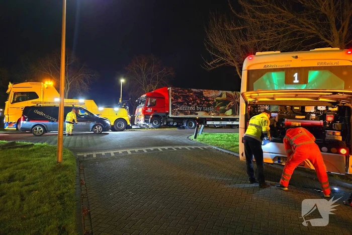 Berger druk met gestrande voertuigen
