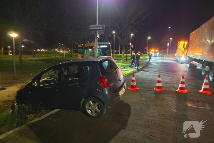 Berger druk met gestrande voertuigen
