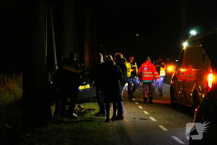 Persoon naar ziekenhuis na eenzijdig ongeval met boom