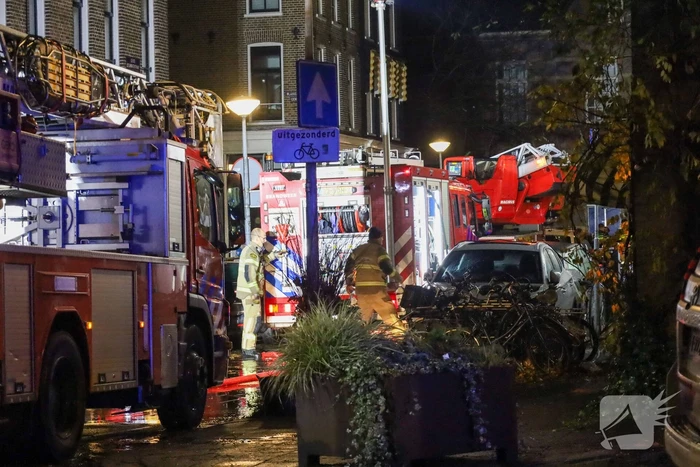 Ontplofte boiler zorgt voor brand