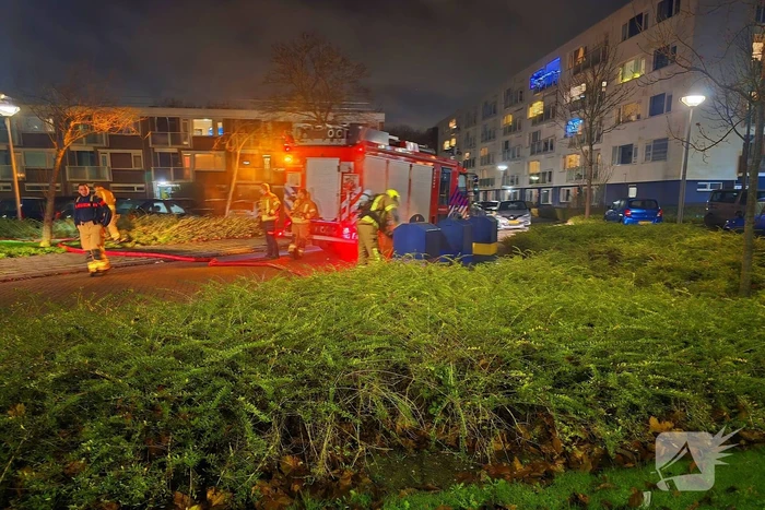 Container brand zorgt voor flinke rookontwikkeling