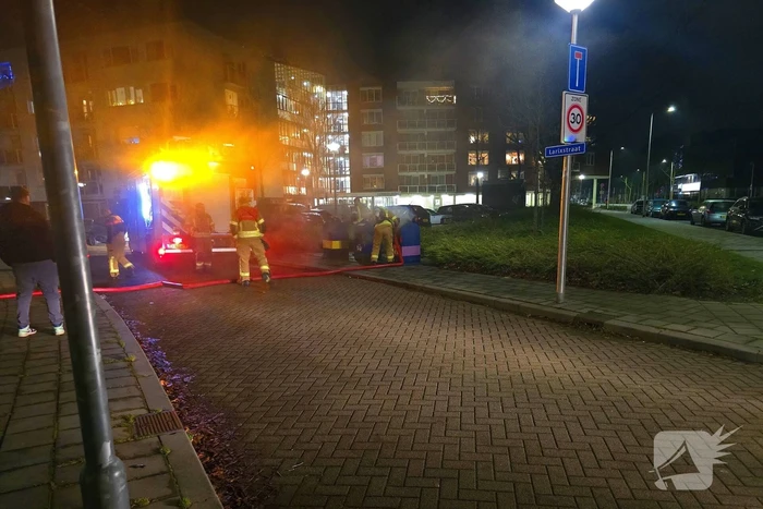 Container brand zorgt voor flinke rookontwikkeling