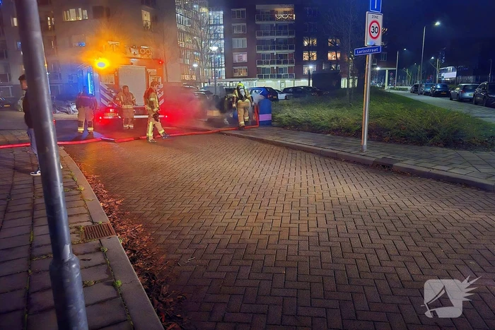 Container brand zorgt voor flinke rookontwikkeling