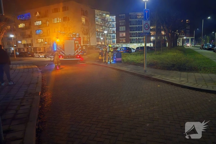 Container brand zorgt voor flinke rookontwikkeling