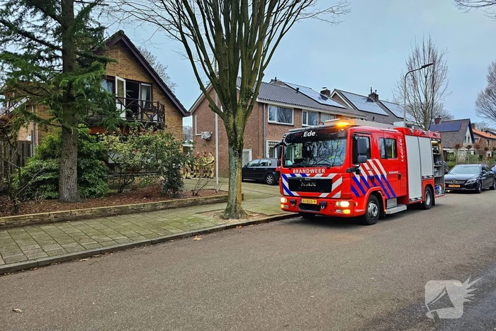 Sauna in kelder van woning vat vlam