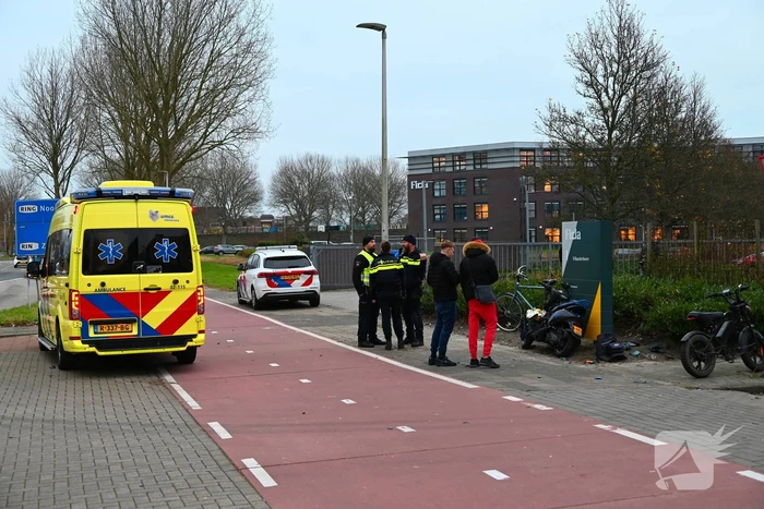 Gewonden bij ongeval tussen fietser en scooter