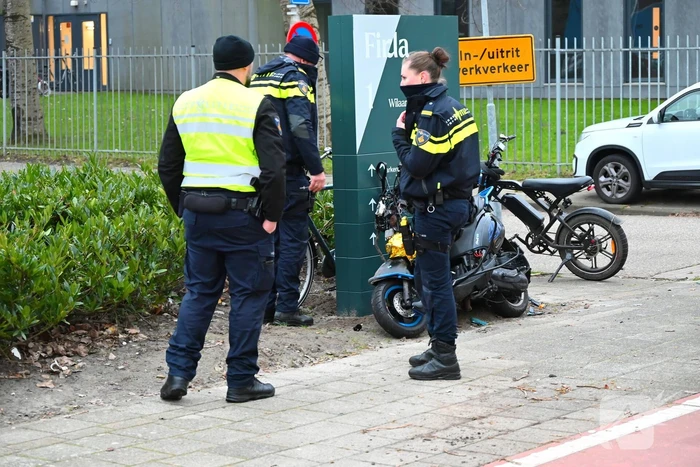 Gewonden bij ongeval tussen fietser en scooter