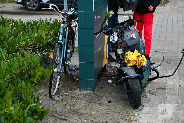 Gewonden bij ongeval tussen fietser en scooter