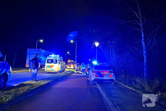 Automobilist raakt van de weg en belandt in het water