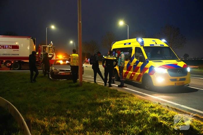 Ongeval veroorzaakt filevorming in dorp