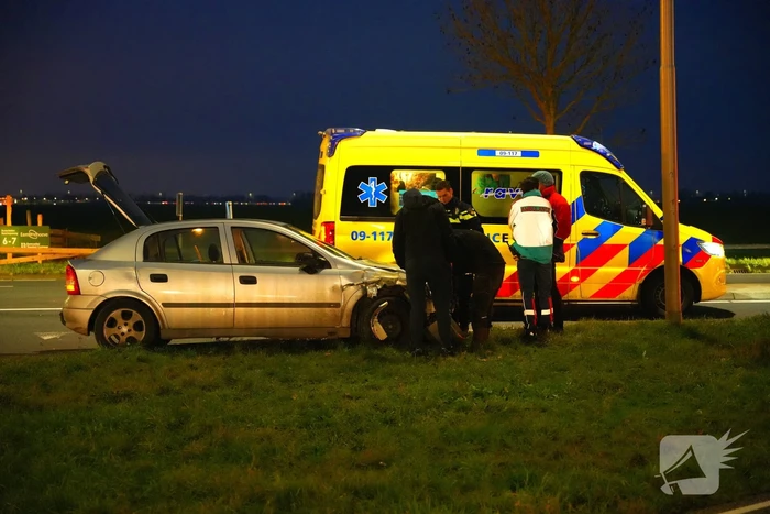 Ongeval veroorzaakt filevorming in dorp