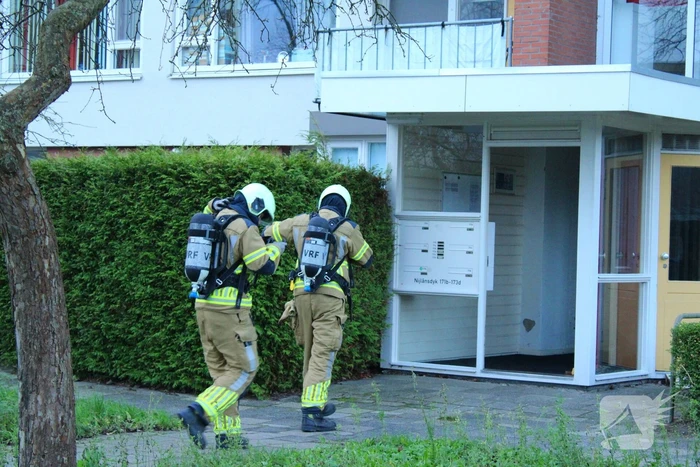 Brandweer doet metingen naar koolstofmonoxide